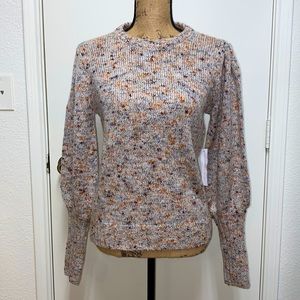 Knit Sweater with lantern sleeves